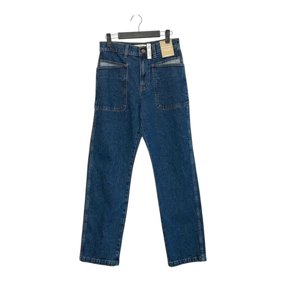 Madewell '90s Straight High Rise Jeans NWT Women's Sz 27 Boylan Wash Full Length